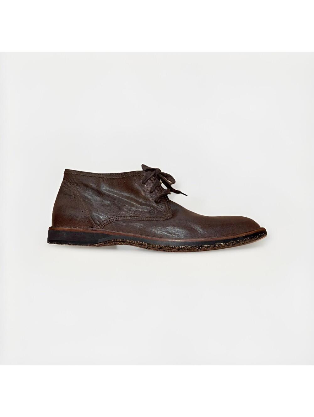 John Varvatos Dark Brown Leather Chukka Boots Men’s Size 12 M Casual